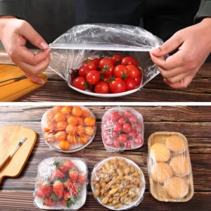 Reusable Disposable Food Cover Plastic Wrap Durable Elastic Food Lids for Bowls Elastic Plate Covers For Kitchen Food Saver Bag - Image 2