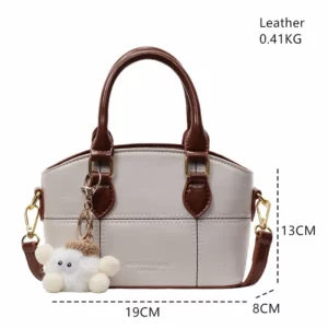 Fashion Small Shoulder Bag for Women Faux Leather Crossbody Purse Elegant Handbag Lightweight Casual Tote Bag with Zipper Pocket - Image 8