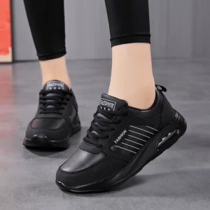 High Quality Waterproof Autumn Running Shoes Women Leather Non-slip Casual Sneakers Ladies Lightweight Fitness Walking Shoes - Image 1