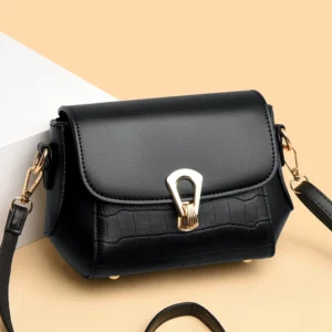 Women’s Fashion Stone Pattern Small Shoulder Handbags Female Solid Color PU Leather Messenger Bag Mini Purse Flap Crossbody Bags - Image 2