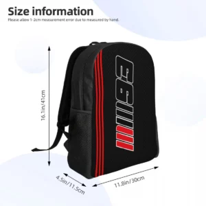 Custom Motorcycle-M-Marquezed Travel Backpack Men Women School Laptop Bookbag College Student Daypack Bags - Image 4