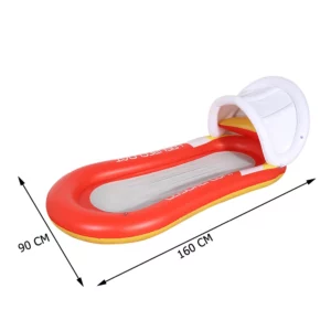Outdoor Foldable Water Hammock Inflatable Floating Row PVC Summer Air Mattresses Swimming Pool Lounge Chair Water Sleeping Bed - Image 3