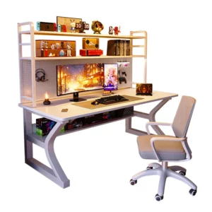 AOLIVIYA Desktop Computer Desk Household White Gaming Table Student Bedroom Desk Study Table Simple Desk Workbench - Image 5