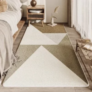 VIKAMA simple geometric carpet, anti-slip and anti-drop floor mat, bedroom, living room, coffee table, interior decoration - Image 4