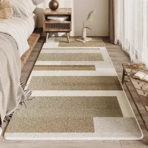 VIKAMA simple geometric carpet, anti-slip and anti-drop floor mat, bedroom, living room, coffee table, interior decoration - Image 5