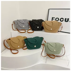 2025 New Hot Sale Knitting Saddle Shoulder Bags Stylish Design Hasp Fresh Unique Design High Quality Crossbody Bags for Women - Image 10