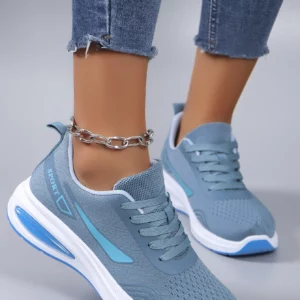 Spring new women's sports shoes, fashionable, breathable, lightweight, non-slip, wear-resistant, casual sports shoes, flat shoes - Image 5