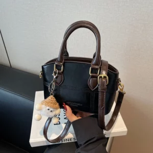 Fashion Small Shoulder Bag for Women Faux Leather Crossbody Purse Elegant Handbag Lightweight Casual Tote Bag with Zipper Pocket - Image 7