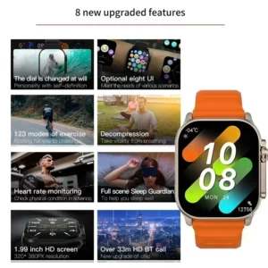 New Watch 10 Ultra Smart Watch 49mm 2024 New NFC Men Women GPS Track Bluetooth Call BT Music Games Wireless Charging Smartwatch - Image 3