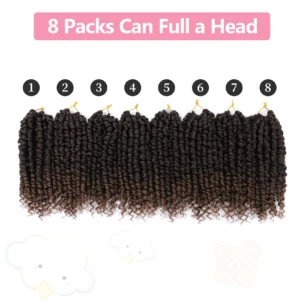 Forevery Passion Twist Crochet Hair Synthetic Crochet Hair For Black Women Pre Looped Pre Twisted Passion Twist Hair Extensions - Image 3