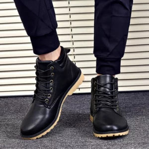 Brand New Men's Leather Shoes Korean Trend Comfortable Loafer Men Shoes British Fashion Men High Top Sneakers New Moccasins Men - Image 7