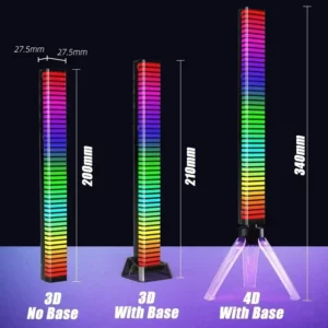 RGB Sound Pickup Lamp LED Atmosphere Lights Music Rhythm Light Muticolor Music Sync for Party Esports Room Automobile Decoration - Image 6