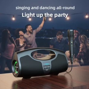 Zealot-P1 40W Karaoke Portable Bluetooth Speaker with IPX5 Waterproof, Comfortable handle,for party,birthday,gift - Image 2