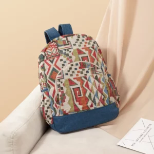 Annmouler Large Capacity Bag for Women Bohemian Style Backpacks Quality Fabric Daypack Rommy School Bag for Girls Durable Purse - Image 8