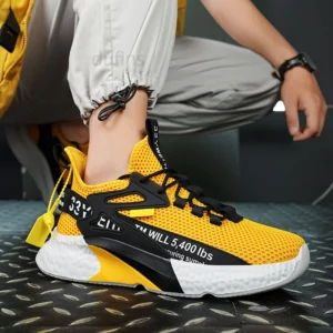 Men's new shoes sneakers light casual fashion running elastic leisure outdoor mesh summer sports tennis man walking 2025 size - Image 5
