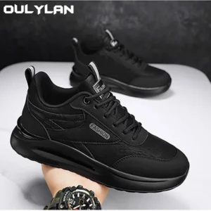 Oulylan Men Non-Slip Wear-Resistant Sneakers Outdoor Comfort Work Shoes Men's Simple Leisure Shoes Comfortable Running Shoes - Image 1