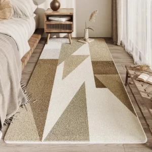 VIKAMA simple geometric carpet, anti-slip and anti-drop floor mat, bedroom, living room, coffee table, interior decoration - Image 3