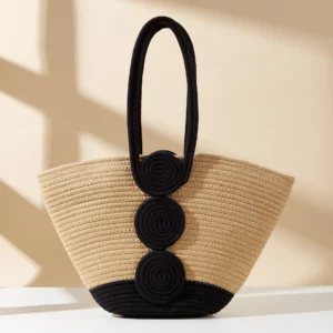 Straw Woven Bag Summer Beach Bags Fashionable Women Shoulder Bag Purse and Handbags Class Bags for Girl Bolsos De Mujer Сумка - Image 4
