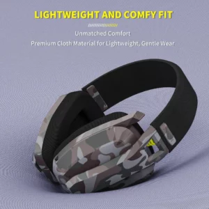 BINNUNE BW06 2.4GHz Wireless Gaming Headset with Mic for PS5 PS4 PC Mac Playstation Bluetooth Gaming Headset with Microphone - Image 5