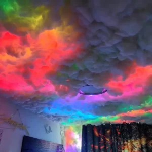 Gaming Room Wall Light Bar Atmosphere Party Festival Decor LightsRGB Thunder Cloud Lamp Led , DIY Creative Cloud Lights Strip， - Image 2