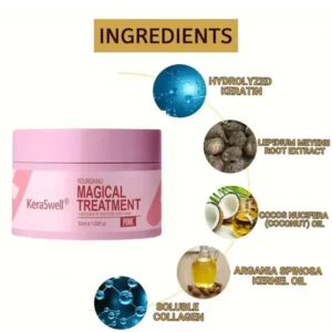 Magical Keratin Hair Mask 5 Seconds Repair Damaged Frizzy Hair Soft Smooth Shiny Nutrition Deep Moisturize Nourishing Hair Care - Image 5