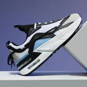 High-quality Mesh Breathable Sports Shoes 2023 Autumn Hot Selling Mens Casual Shoes Fashion Color-blocking Shock-absorbing Shoes - Image 3
