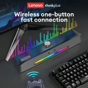 Original Lenovo TS33 AUX Bluetooth 5.0 Speaker 360 Home Movie Surround Sound Bar Audio Speaker For Desk Computer Subwoofer - Image 5