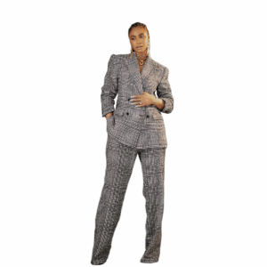 New Women Suits Autumn Blazer Jacket Fashion Plaid Double Breasted Work Tuxedos Set Coat Office Lady Elegant 2 Pieces Customize - Image 6