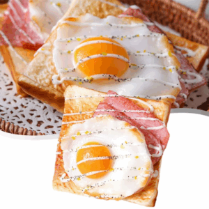Simulation Toast Bread Model 11.5cmx3.5cm Props Cake Food Food Decoration Ornaments Fake Bread Model Eggs Toast Models - Image 5
