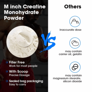 Creatine Monohydrate Enhance Muscle Strength Sports Dietary Supplements for Workout Muscle Building Cellular Energy GMP - Image 3