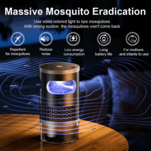 MX-06 LED Electric Bug Zapper Light Rechargeable Electric Shock Mosquito Killer Lamp ultraviolet Light Anti Fly Bug Zapper Lamp - Image 5