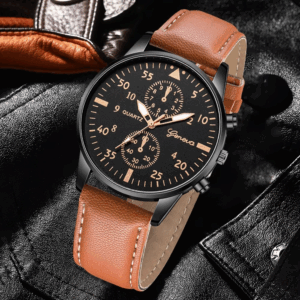 3PCS Men's Fashion Watch Set Business Trend Versatile Retro Classic Round Dial Quartz Watch Set as a Holiday Gift for Him - Image 3