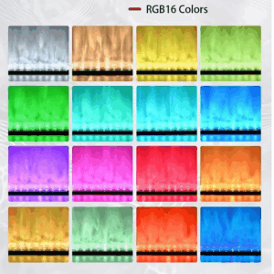 RGBW Dynamic Wave Wall Light,Flowing,Visual-Color Changing Wall Washer Lamp with Remote & APP-Ambient Light 1 Pack - Image 2