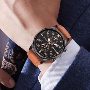 3PCS Men's Fashion Watch Set Business Trend Versatile Retro Classic Round Dial Quartz Watch Set as a Holiday Gift for Him - Image 6