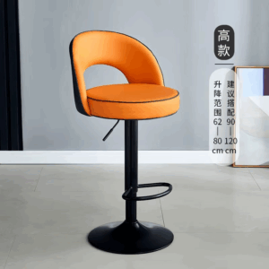Light Luxury Bar Stool Modern Counter Height Chair with Backrest Lift Adjustment Kitchen Island Seat Hotel Reception Stools - Image 3
