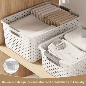 2pcs Multifunctional Plastic Storage Boxes Home Kitchens Bathrooms Bedrooms Offices Storage Baskets Containers Home Organization - Image 5