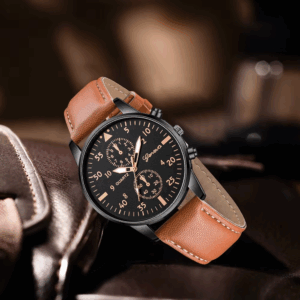 3PCS Men's Fashion Watch Set Business Trend Versatile Retro Classic Round Dial Quartz Watch Set as a Holiday Gift for Him - Image 4
