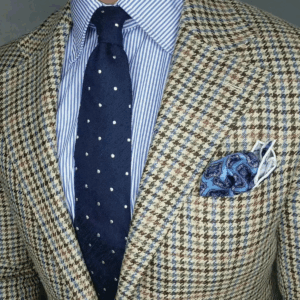 Autumn Winter Men's Suits Coat Notch Lapel Houndstooth Groom Wear Slim Fit Business Office Blazer Tuxedos Only Jacket - Image 3