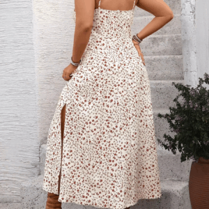 New large-size dress for spring and summer 2025 casual and fresh suspender floral women's skirt - Image 6