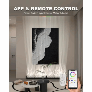 RGBW Dynamic Wave Wall Light,Flowing,Visual-Color Changing Wall Washer Lamp with Remote & APP-Ambient Light 1 Pack - Image 5