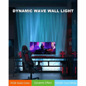 RGBW Dynamic Wave Wall Light,Flowing,Visual-Color Changing Wall Washer Lamp with Remote & APP-Ambient Light 1 Pack - Image 6