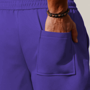 Men's Stylish Purple Shorts with Modern Design-Perfect for Casual Wear Outdoor Activities And Daily Errands-Comfortable Fit - Image 2