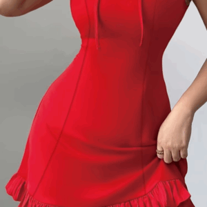 Sexy Short Sleeveless Mini Dress Pure A-Line Mini Skirt Fashion New Arrival Women's Clothing Fashion Temperament Bowknot Dress - Image 5
