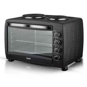l # 55L Large Capacity Electric Oven for Baking Bread Pizza Visual Glass Door 2 in 1 Oven Home Kitchen - Image 4