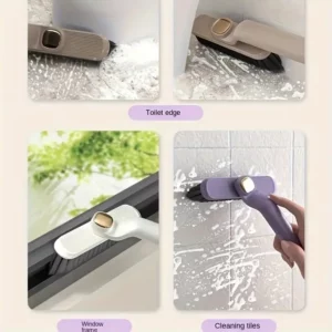 Multipurpose Bathroom Tile Floor Gap Cleaning Brush Rotating Crevice Brushes with Dead End Strong Bristles Cleaning Supplies - Image 4