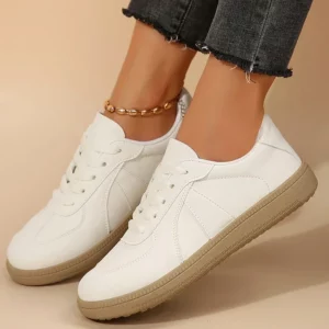 Lightweight Comfort Flat Shoes for Women 2025 Autumn Thick Sole Lace Up Sneakers Woman Breathable Non Slip Platform Casual Shoes - Image 2