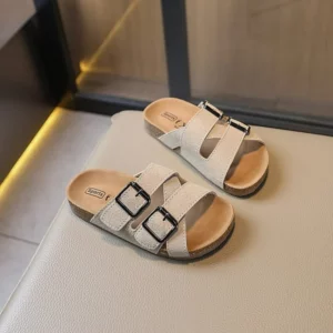 2025 New Summer Fashion Children Cork Sandals Girls Slippers Children's Slippers Cork Boys Sandals Slippers Kids Shoes for Girl - Image 5