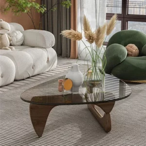 Transparent Glass Coffee Tables Living Room Small Luxury Minimalist Tea Table Floor Modern Design Couchtische Nordic Furniture H - Image 2