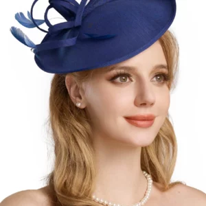 Fancy Felt Fabric Beanies Kentucky Derby Beret Retro Photography Flower Bonnets Masquerade Fascinator Hat Fashion Caps Female - Image 5