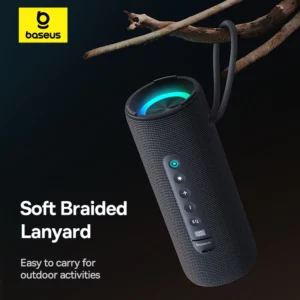 Baseus AeQur 30 Air Portable Wireless Speaker Bluetooth 5.3 TWS Pairing Digital Display 15H Audio Playback Camping Soundbox IPX5 - Image 3